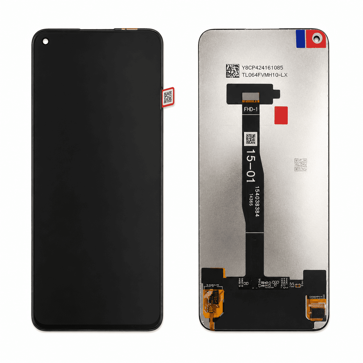 Huawei P40 LİTE ORJİNAL LCD Ekran - Çıtasız Siyah