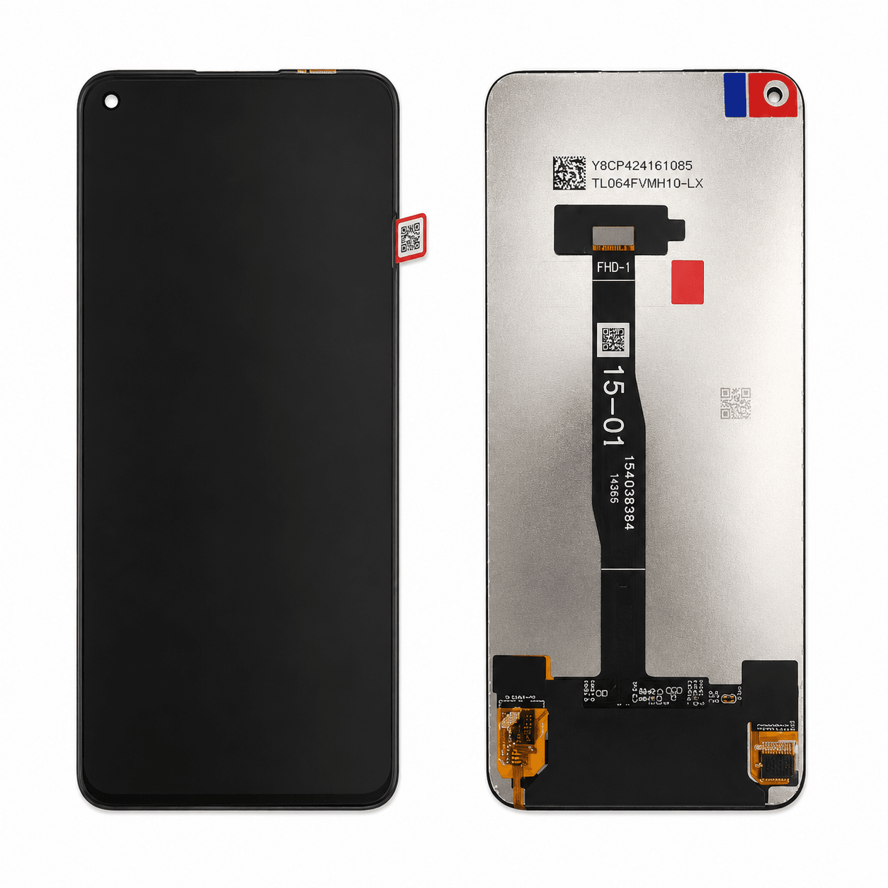 Huawei P40 LİTE ORJİNAL LCD Ekran - Çıtasız Siyah