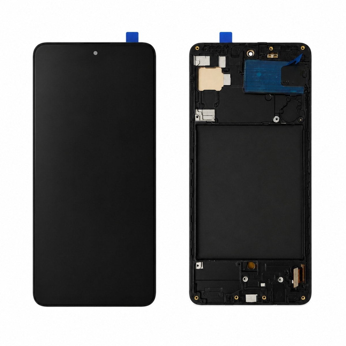 Samsung A71 LCD Ekran - Full Çıtalı Siyah
